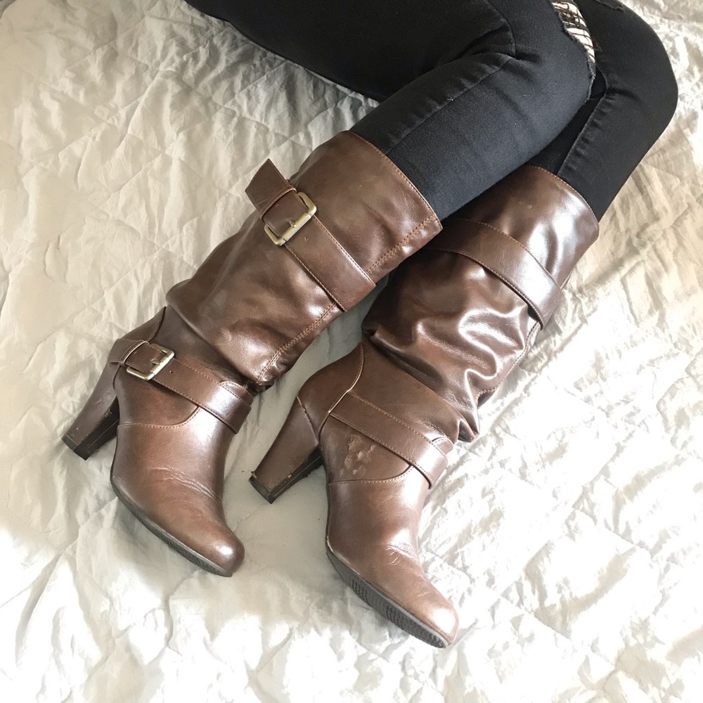 Brown Leather Boots